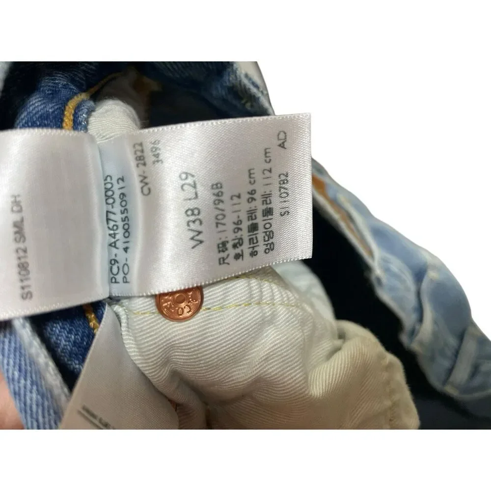 levis 501‎ Patchwork Mens Big “E” Jeans Size 38/29